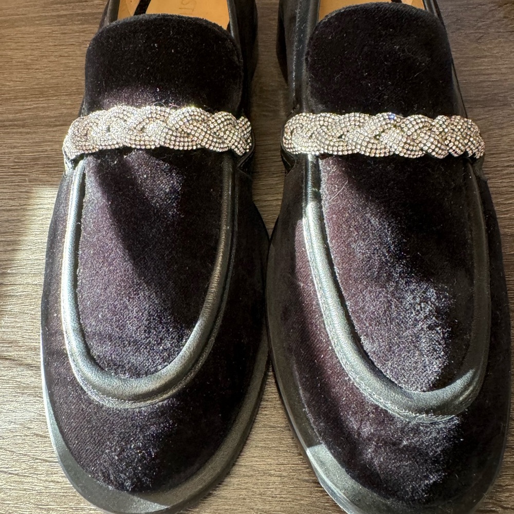 Elegant Black Velvet Men's Loafers